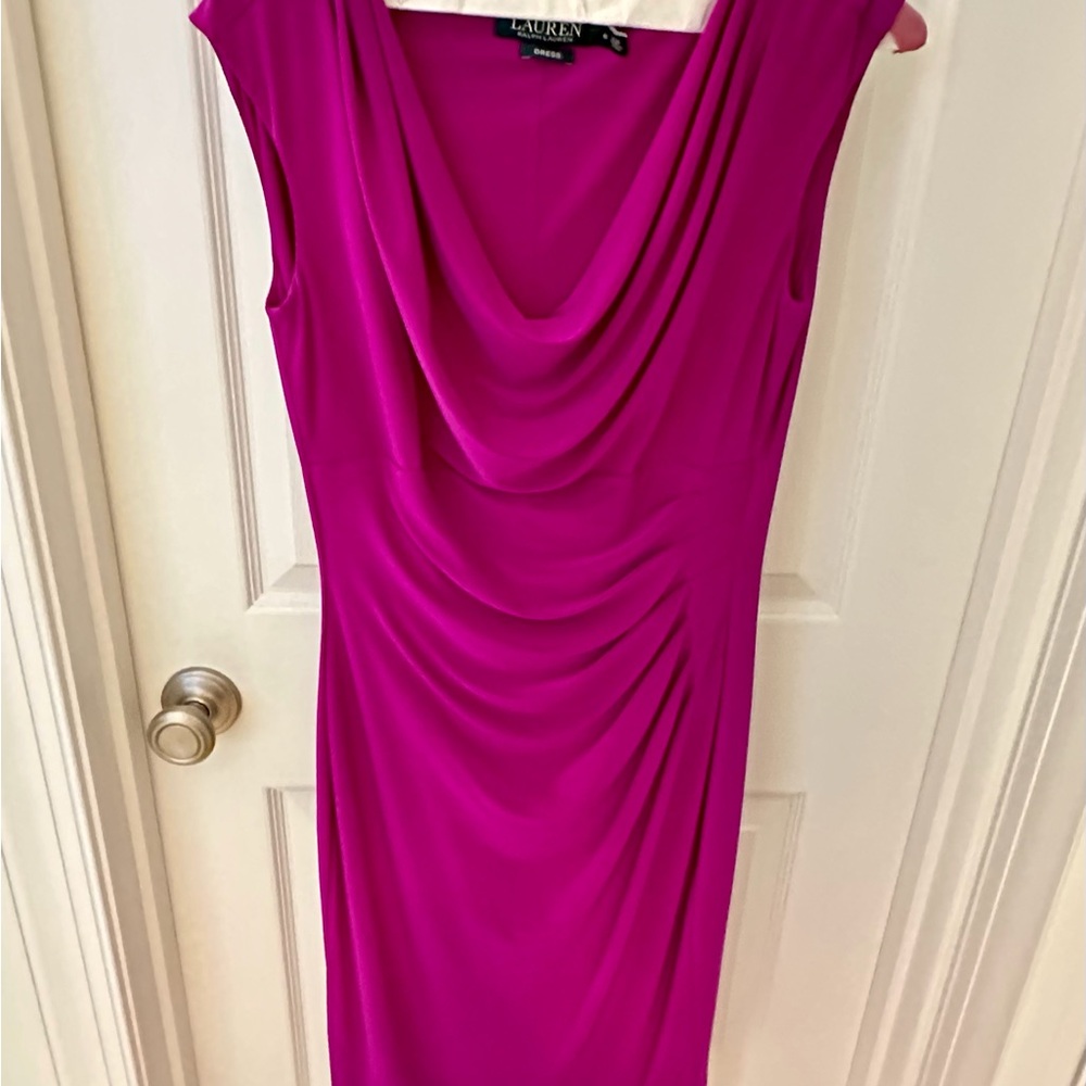 Ralph Lauren Knit Dress in Raspberry